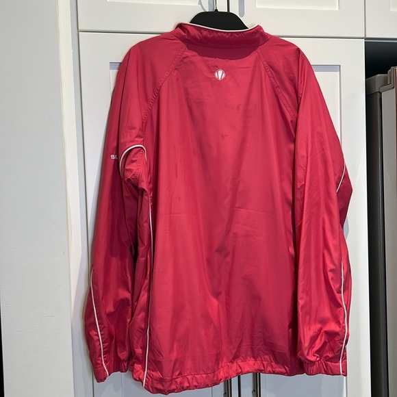 Sunice Windbreaker Pullover Half Zip Women’s size M Hot Pink Light Jacket - Picture 3 of 12